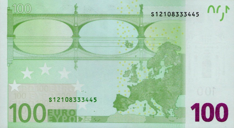 P12S European Union 100 Euro Year 2002 (Trichet)